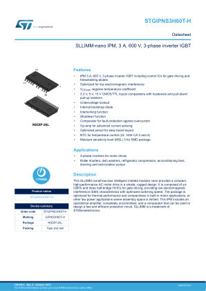 STGIPNS3H60T-H datasheet cover page