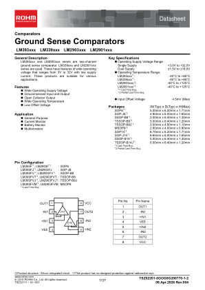 LM2901FV 数据手册首页