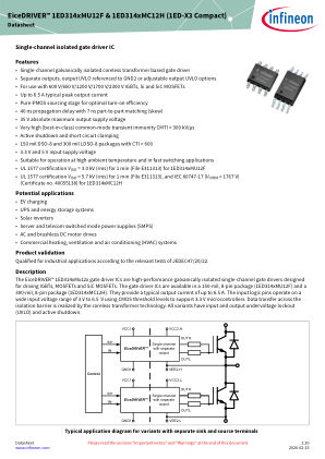 1ED314XMU12F1ED314XMC12H 数据手册首页