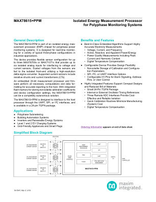 MAX78615PPM datasheet cover page