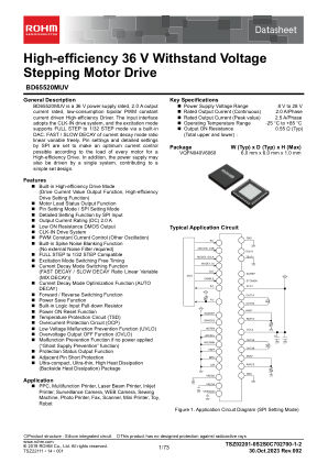 BD65520MUV datasheet cover page