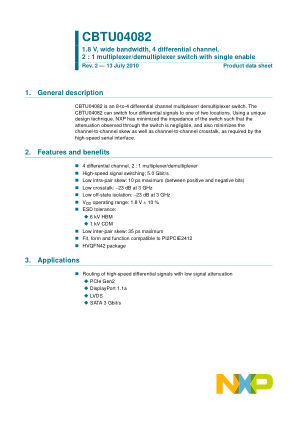 CBTU04082 datasheet cover page