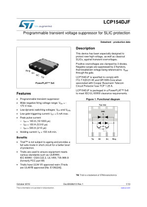 LCP154DJF 数据手册首页
