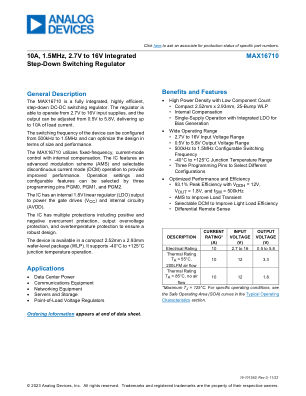 MAX16710 datasheet cover page
