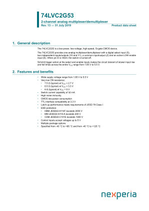 74LVC2G53GM datasheet cover page
