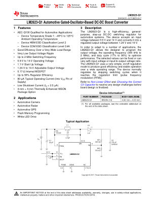 LM2623-Q1 datasheet cover page