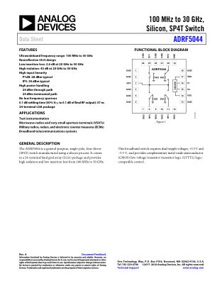 ADRF5044 datasheet cover page