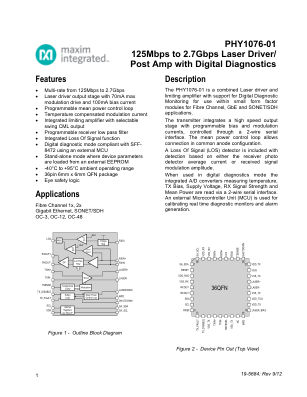 PHY1076 datasheet cover page