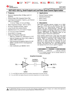 ISO7142CC 数据手册首页