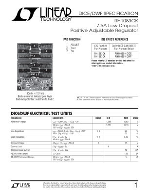 RH1083CKF datasheet cover page