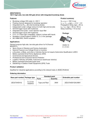 2ED2734S01G datasheet cover page