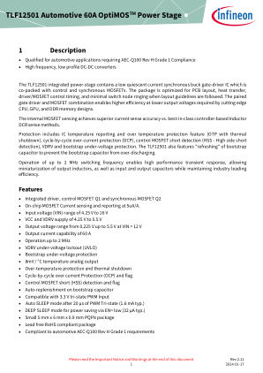 TLF12501 datasheet cover page