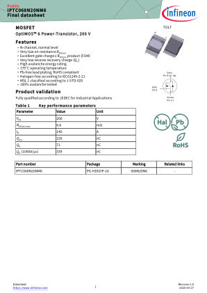 IPTC068N20NM6 数据手册首页