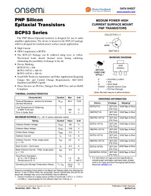 BCP53T1 数据手册首页