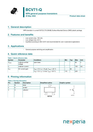 BCV71-QR datasheet cover page