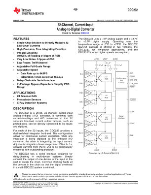 DDC232 datasheet cover page