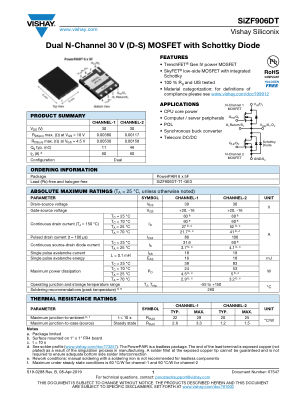 SIZF906DT datasheet cover page