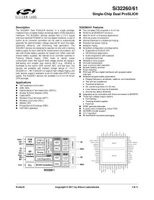 SI32261-C-GM1R 数据手册首页