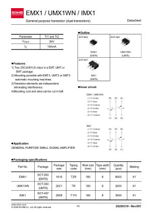 UMX1WN 数据手册首页