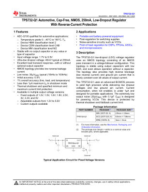 TPS732-Q1 datasheet cover page