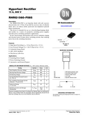 RHRG1560 数据手册首页