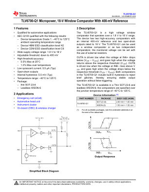 TLV6700-Q1 datasheet cover page