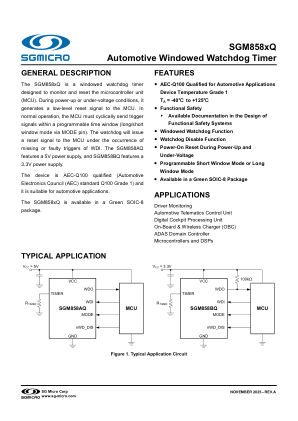 SGM858XQ datasheet cover page