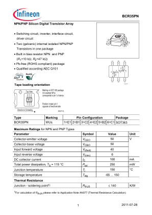 BCR35PN datasheet cover page