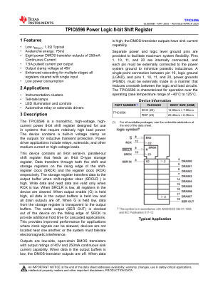 TPIC6596 datasheet cover page