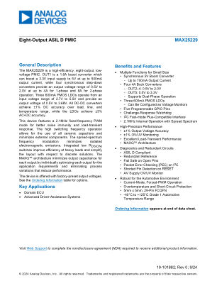 MAX25229 datasheet cover page