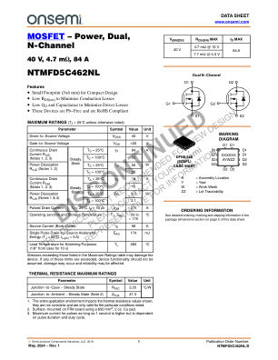 NTMFD5C462NL 数据手册首页