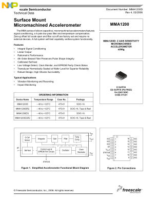 MMA1200D datasheet cover page