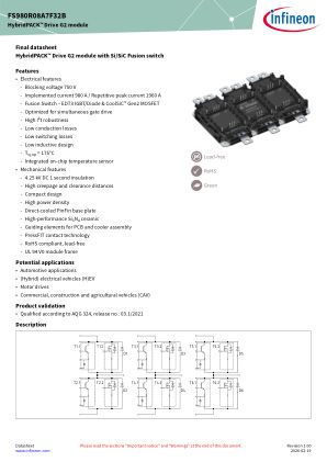 FS980R08A7F32B datasheet cover page