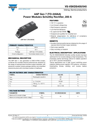 VS-VSKDS400 datasheet cover page
