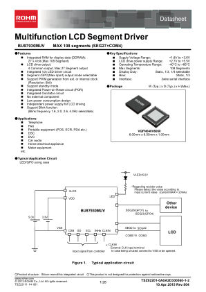 BU97930MUV datasheet cover page