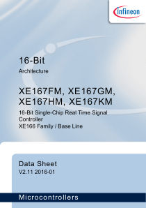 SAK-XE167FM-72F80LR-AB datasheet cover page