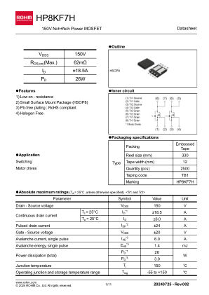 HP8KF7H datasheet cover page