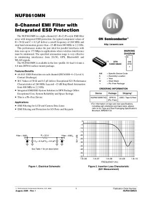NUF8610 datasheet cover page