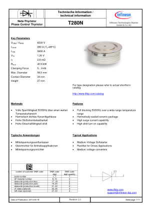 T280N65TOF datasheet cover page