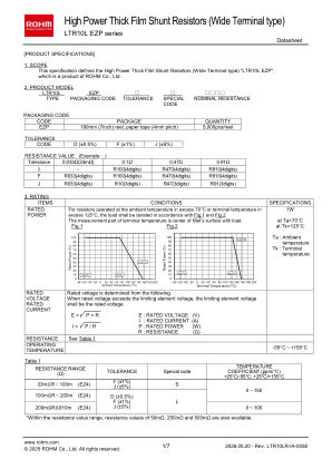 LTR10LEZPJL datasheet cover page