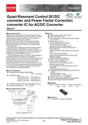 BM1051F datasheet cover page