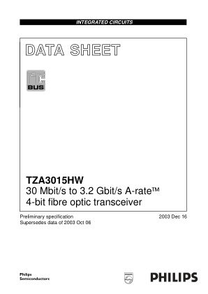 TZA3015HW 数据手册首页