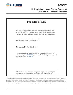 ACS717 datasheet cover page