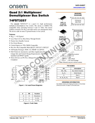 74FST3257 datasheet cover page