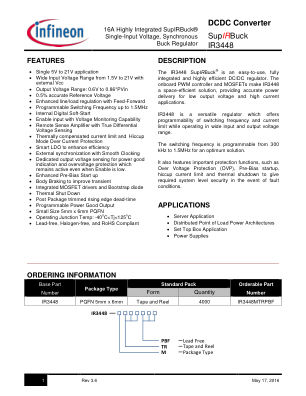 IR3448M datasheet cover page