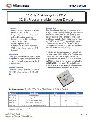 UXN14M32K datasheet cover page