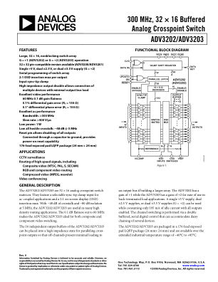 ADV3202 数据手册首页