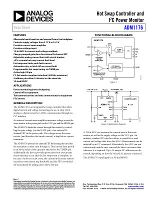 ADM1176 数据手册首页