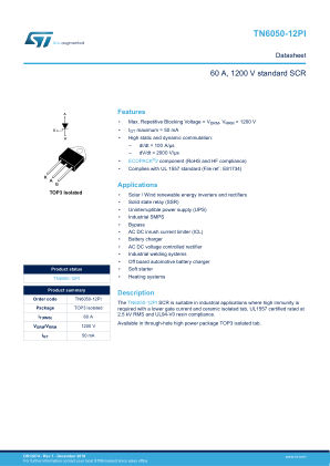 TN6050-12PI datasheet cover page