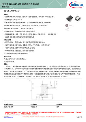 CLD1173-1ET 数据手册首页